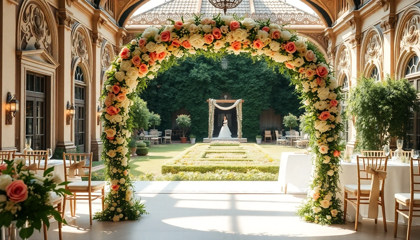 Experience the charm of the Best Wedding Venue Jacksonville with stunning floral arrangements and classic architecture.